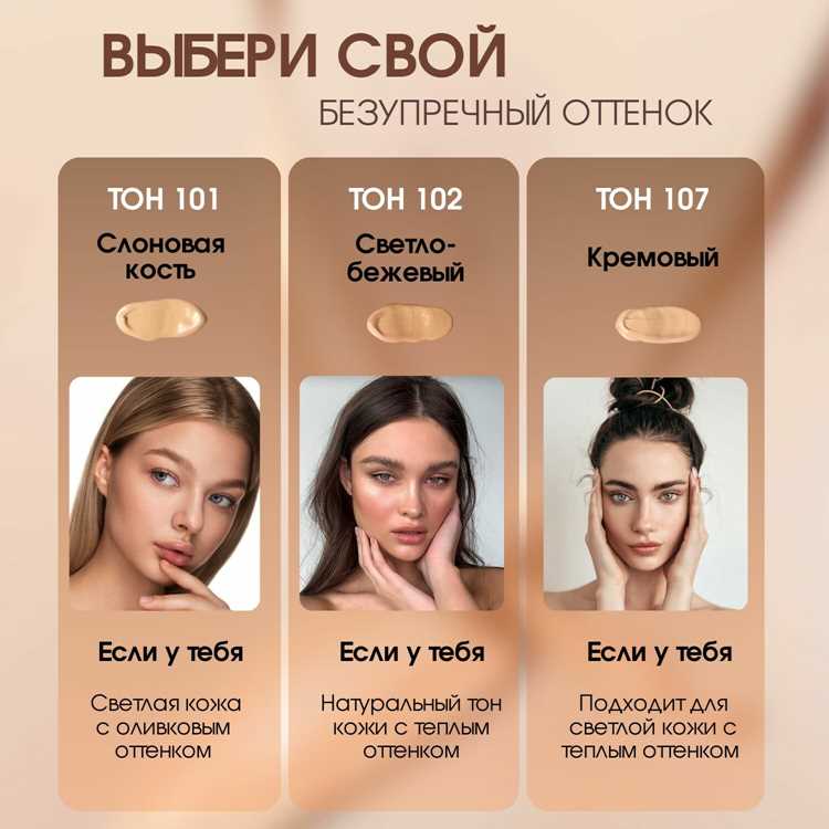 Как выбрать правильный тональный крем для естественного эффекта Как выбрать правильный тональный крем для естественного эффекта